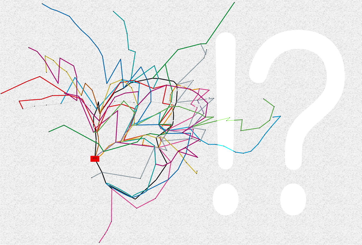 【時間地図】地下鉄の路線図も歪めてみた